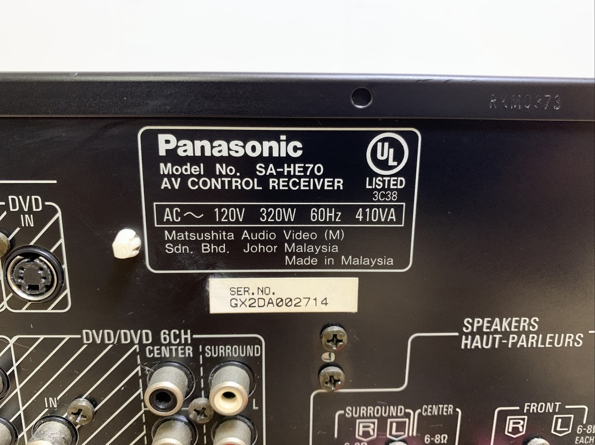 Genuine Panasonic SA-HE70 - AV Receiver - 5.1 Channel | eBay