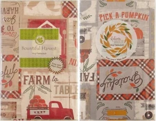Farm to Table Country Patchwork Vinyl Flannel Back Tablecloth Various Sizes