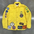 Vintage 1980s Pla-Jac Dunbrooke Medium Kids Soccer Jacket Nylon Patches 