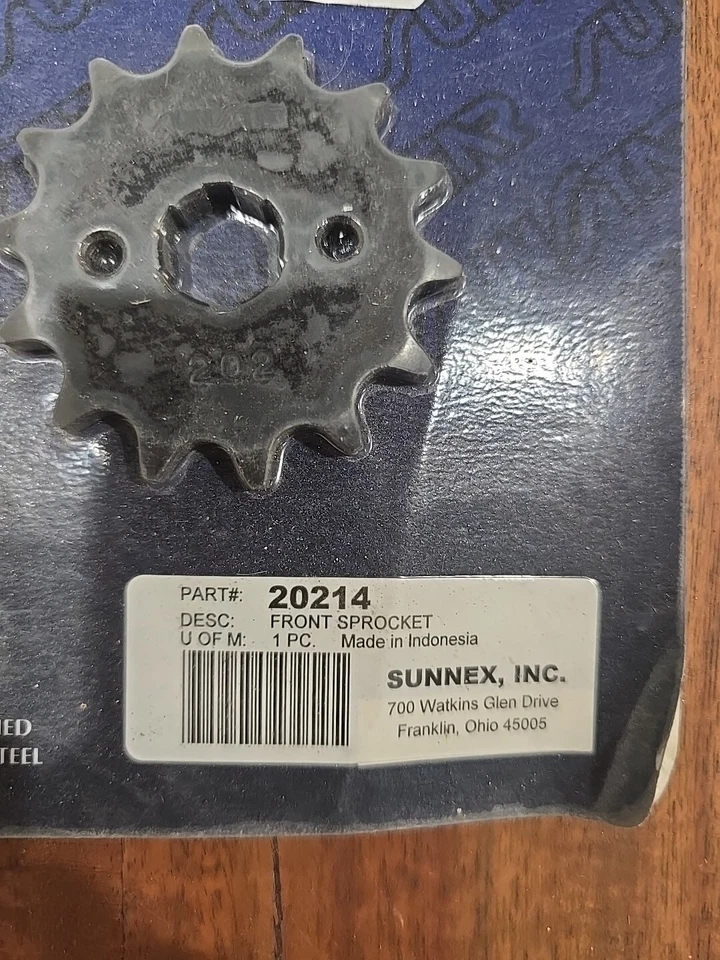 Roda dentada contraeixo Sunstar Powerdrive 428-14T para Honda - 20214 - Imagem 3 de 3