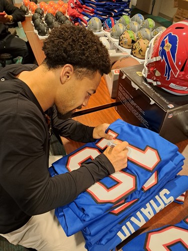 Khalil Shakir Buffalo Bills Signed Red Jersey Beckett Autograph Color Rush XL - Picture 6 of 6