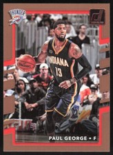 2017-18 Donruss Basketball Card Paul George #102 Oklahoma City Thunder