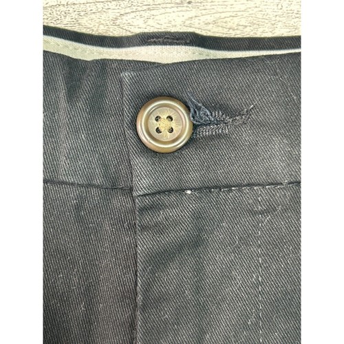 George Khaki Chino Dress Pants Men's Preppy Black Regular Fit Size 40X32 - Picture 3 of 12