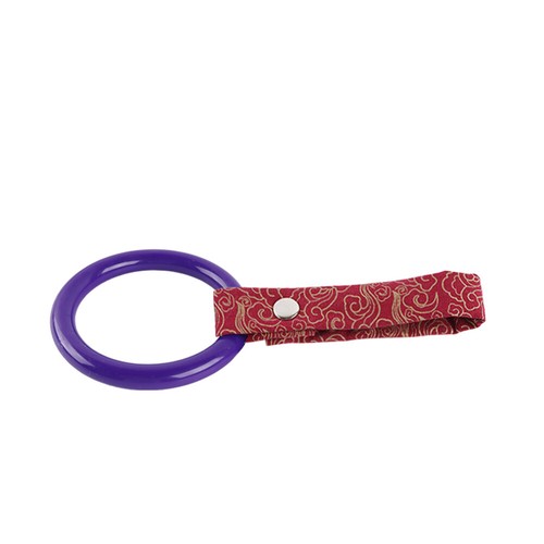 Purple Round JDM Ring Tsurikawa Subway Bus Car Handle Strap -Red Clouds Nylon - Picture 2 of 8