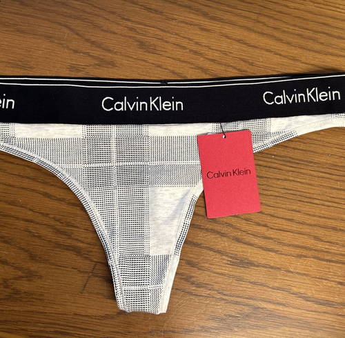 NUEVO CON ETIQUETAS Calvin Klein Mujer (X-LARGE) TANGA ALGODÓN MODERNO F3786-102 - Imagen 3 de 10