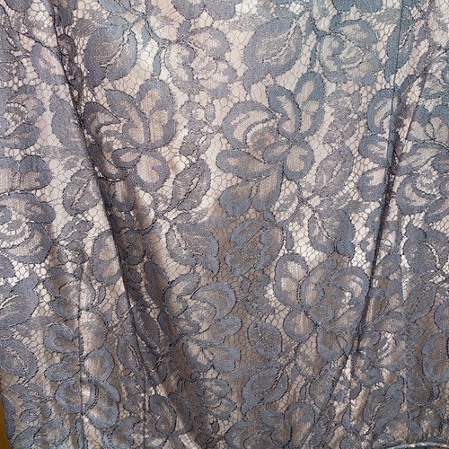 VTG Petty Hite Fashion Dress Full Lace Over Satin . - Picture 3 of 20