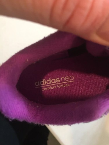 Adidas Neo Comfort footbed. Baby/Toddler 4k Pre-loved Purple White And Gray - Picture 6 of 6