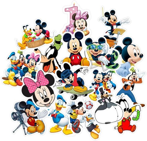 50 Stck. Kinder Disney Mickey Mouse Aufkleber Skateboard Gepäck Handy wasserdicht Vinyl - Bild 13 von 13