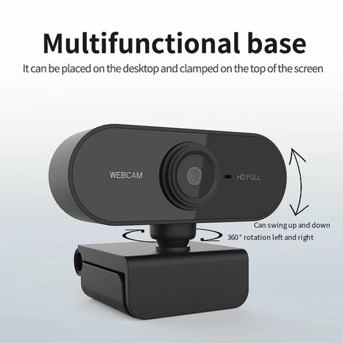 1080P Webcam USB Plug and Play Rotate 360 Degrees HD Mini Camera for Macbook Pro - Afbeelding 5 van 12