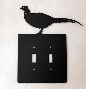 Details About Double Light Switch Plate Cover Pheasant Wildlife Bird Rustic Cabin Metal Art Details About Double Light Switch Plate Cover Pheasant Wildlife Bird Rustic Cabin Metal Art