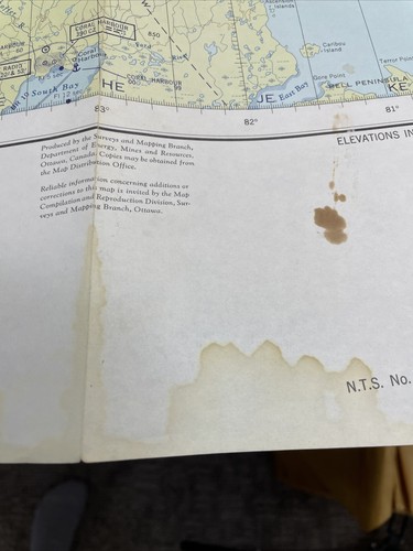 Carta Aeronautica Mondiale Vintage 1968 Mappa Aerea QUOICH RIVER 2081 N.T.S. 46/56 - Foto 12 di 12