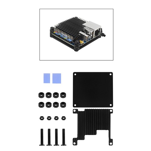 1PC Boîtier Métal Alliage Aluminium Refroidissement Dissipateurs Chaleur Boîtier pour Orange Pi Zero 3 - Photo 6/14