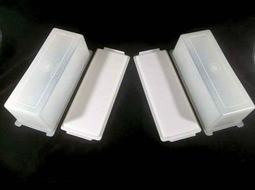 Vintage Tupperware White 2 lb Cheese Saver Tray and Sheer Cover #518 #519 - Picture 12 of 12