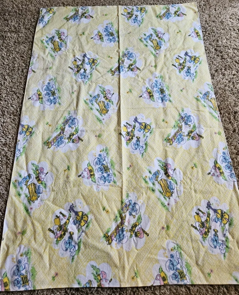 De Colección Pitufos Desfile Musical Años 80 Franela Recepción Envoltura Manta Pitufina Foto 3 de 4