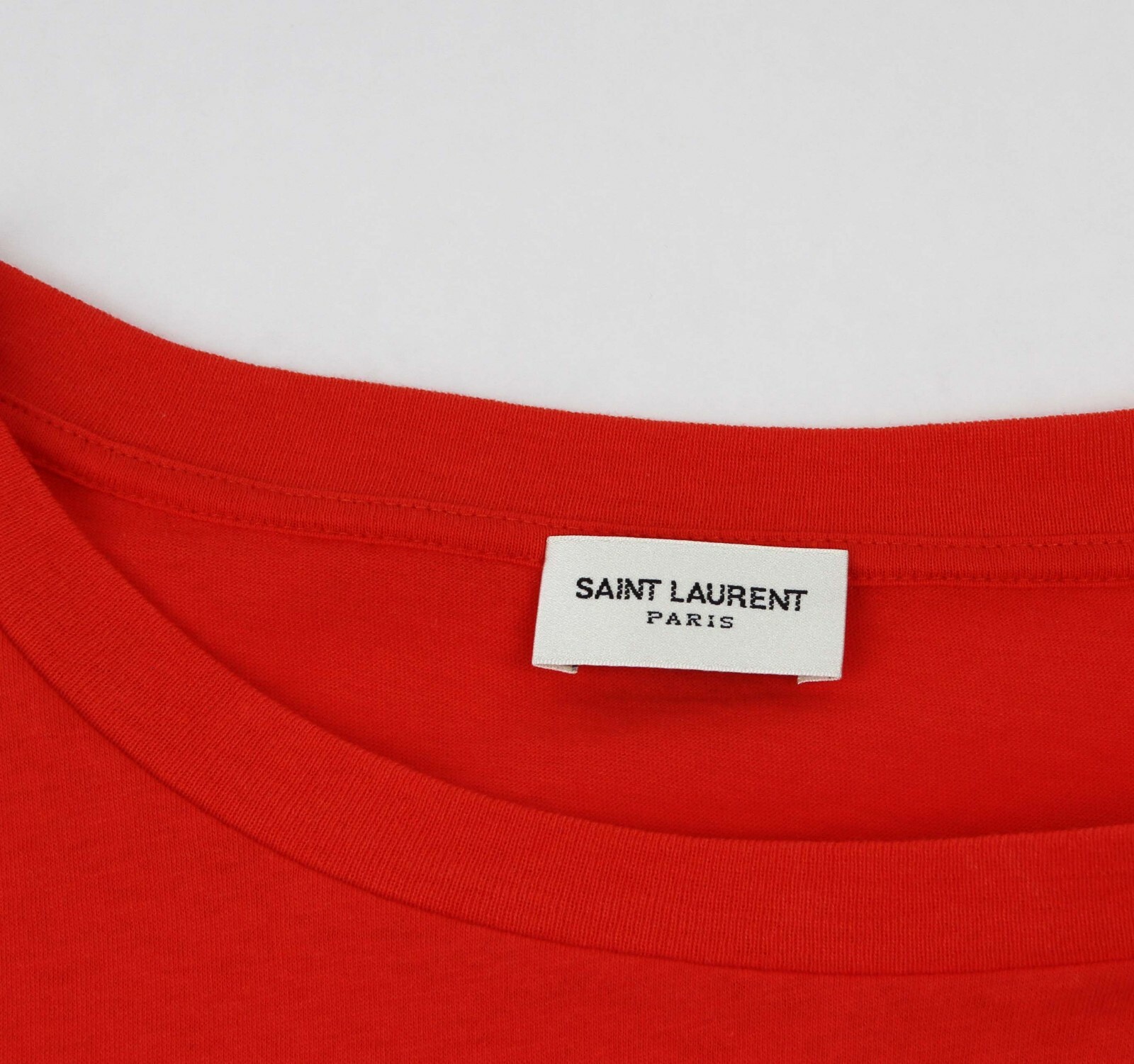 T shirt Saint Laurent uomo rosso cotone rosso $350 500184 6404