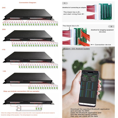 JK 2-24S 15A Smart Active Equalizer Balancer für Li-Ion Lipo Lifepo4 LTO Akku - Bild 8 von 17
