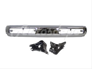 FRONT BUMPER CENTER BAR CHROME BRACKET 3PCS For NISSAN 93-95 HARDBODY PATHFINDER