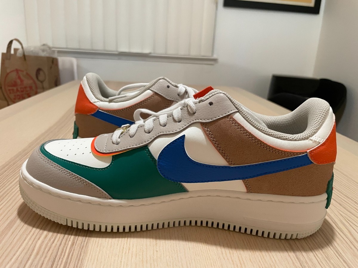 NEW Nike Air Force 1 Shadow Sail Blue Green CI0919-109 Men NEW Nike Air Force 1 Shadow Sail Blue Green CI0919-109 Men