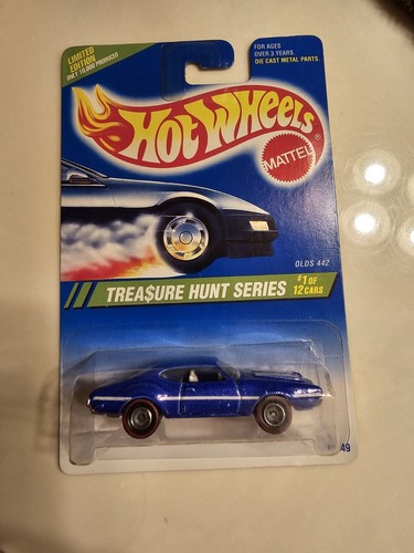 Hot Wheels Treasure Hunt Series Olds 442 1994 With Real Riders - Picture 5 of 8