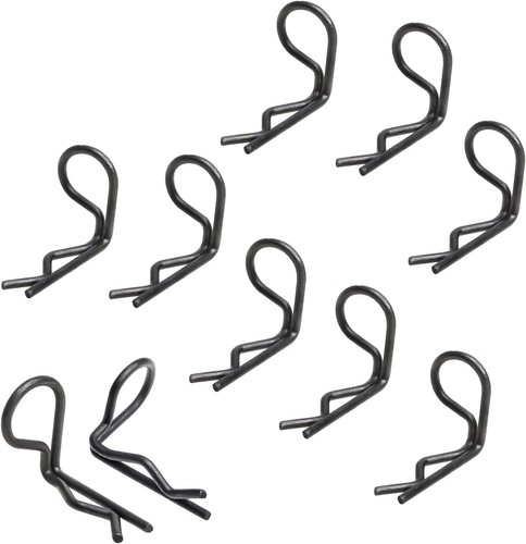 HobbyPark 50-Pack 90-Degree Angle Body Clips Bent Pins for All 1/10 Scale... - Picture 3 of 6