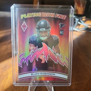 Bijan Robinson 2023 Phoenix Playing with Fire PINK ROOKIE RC /175 Falcons