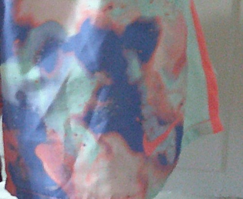 NIKE Dri-Fit Girl's Green Tie Dye Pull on Fitness Shorts L - Picture 2 of 4