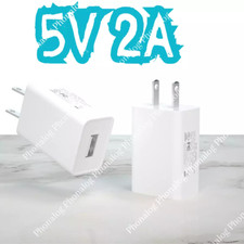 2X US Plug 5V 2A USB Port Wall Charger 5 Volt 2 Amp Power Adapter Converter Lot