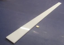 Hdpe White Bar 1/4" Thick x 2.25" Wide x 36" Long, 3 Units, 9 Ft Total