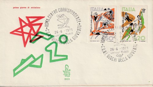 1971 FDC Venetien 314 / It Italien Spiele Der Youth-Quad 'Nicht Gereist MF81300