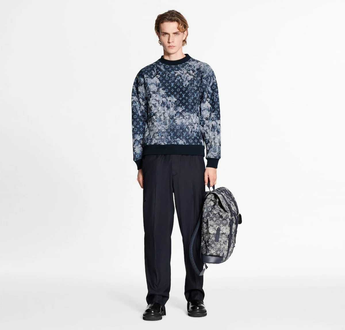 Louis Vuitton Men's Tapestry Monogram Sweatshirt SS21