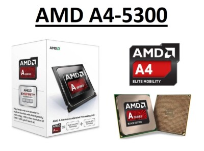 AMD A4-5300 Dual Core Prozessor 3,4 - 3,6 GHz, Sockel FM2, 65W CPU 
