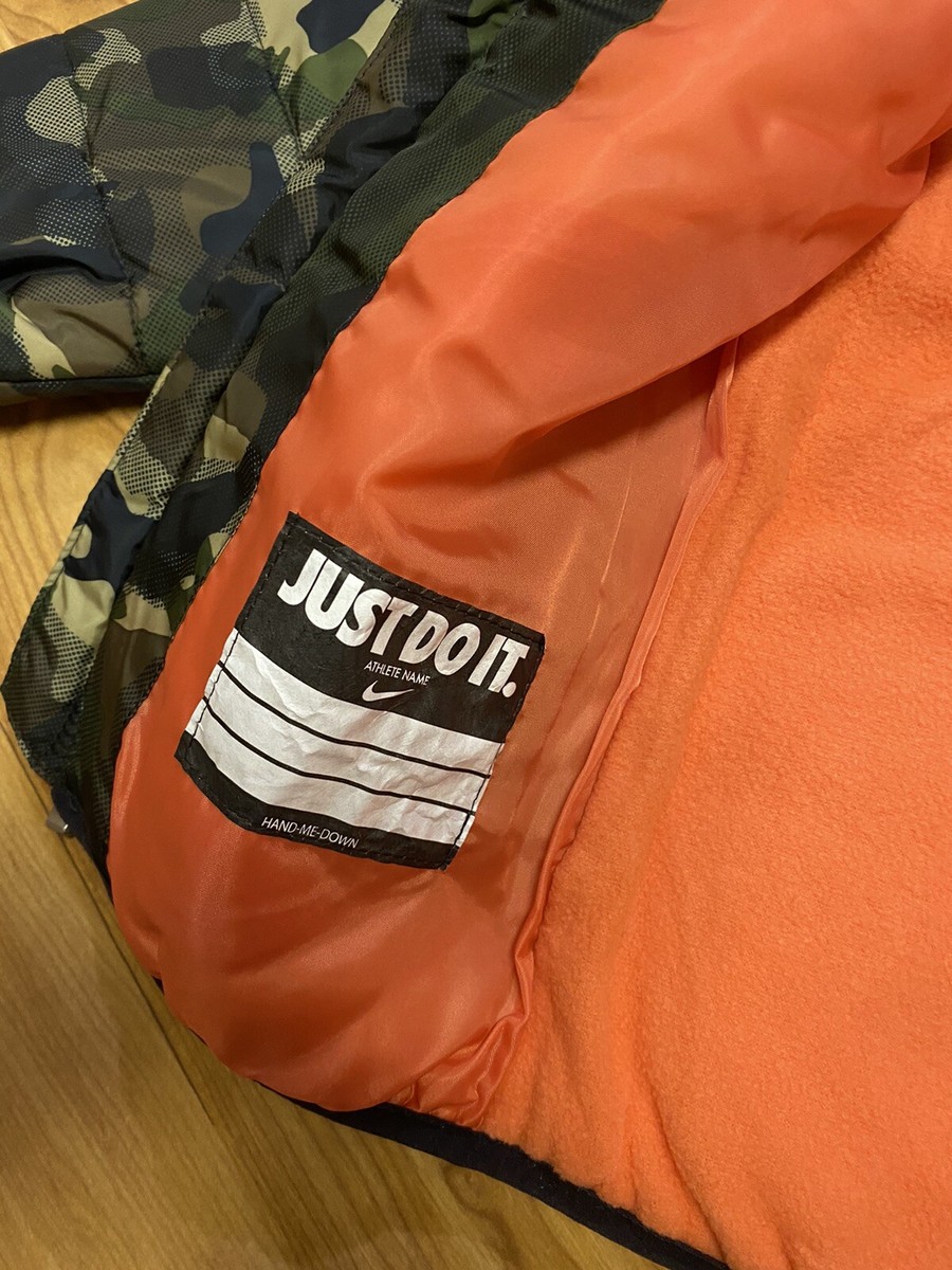 Nike orange camo jacket sale