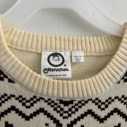 Maruchan Boys Ramen Graphic Crew Pullover Neck Sweater, Size XS S M, NEW - Picture 3 of 25