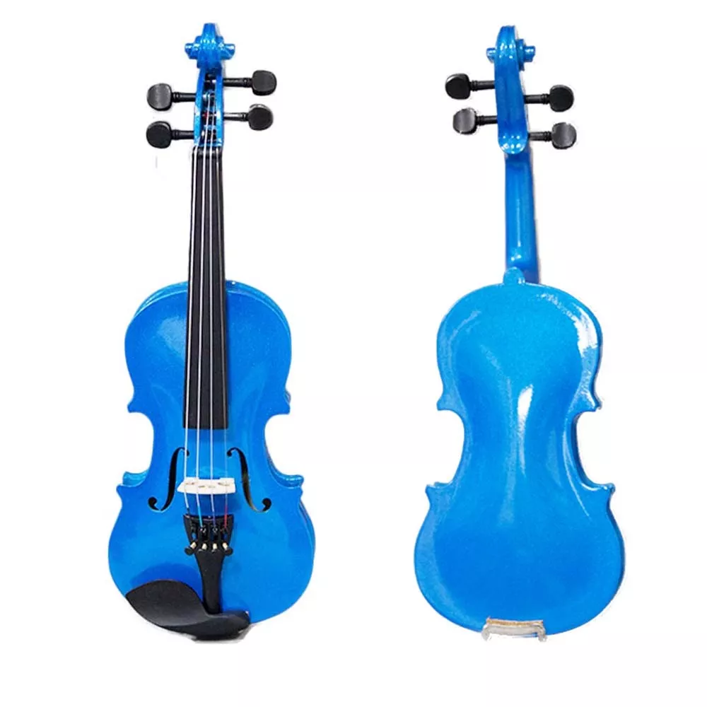 GREAT GIFT Children s 1 10 Size Blue Violin w Rosin Cute Violin
