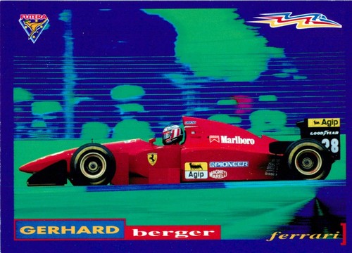 1995 AUSTRALIAN GRAND PRIX Formula 1 Card GERHARD BERGER Futera - Picture 1 of 4