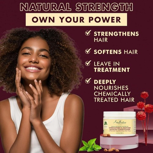 Aceite de ricino negro jamaicano 100 % puro SheaMoisture acondicionador para daños - Imagen 6 de 10
