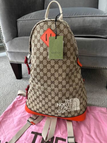 Gucci X The North Face Monogram Backpack New with Tags - Picture 3 of 18