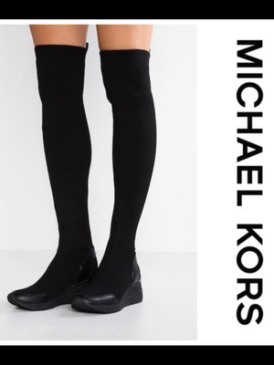 michael michael kors grover thigh high knit boots