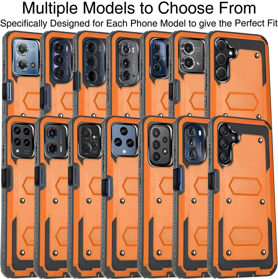 Funda Carcasa Teléfono RESISTENTE RESISTENTE HÍBRIDA REFINADA ARMADURA + PROTECTOR DE PANTALLA CONSTRUIDO Foto 3 de 4