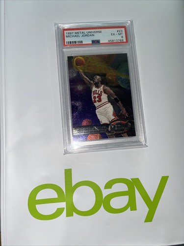 Michael Jordan Vintage Metal Universe PSA 6 Collector Card #23 Last Dance 1997 - Picture 4 of 19
