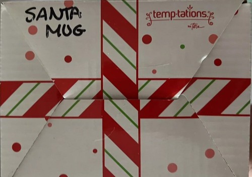 Temptations by Tara Santa Claus Winter Whimsy Green Holiday Mug Cup 14 oz NIB - Picture 12 of 12