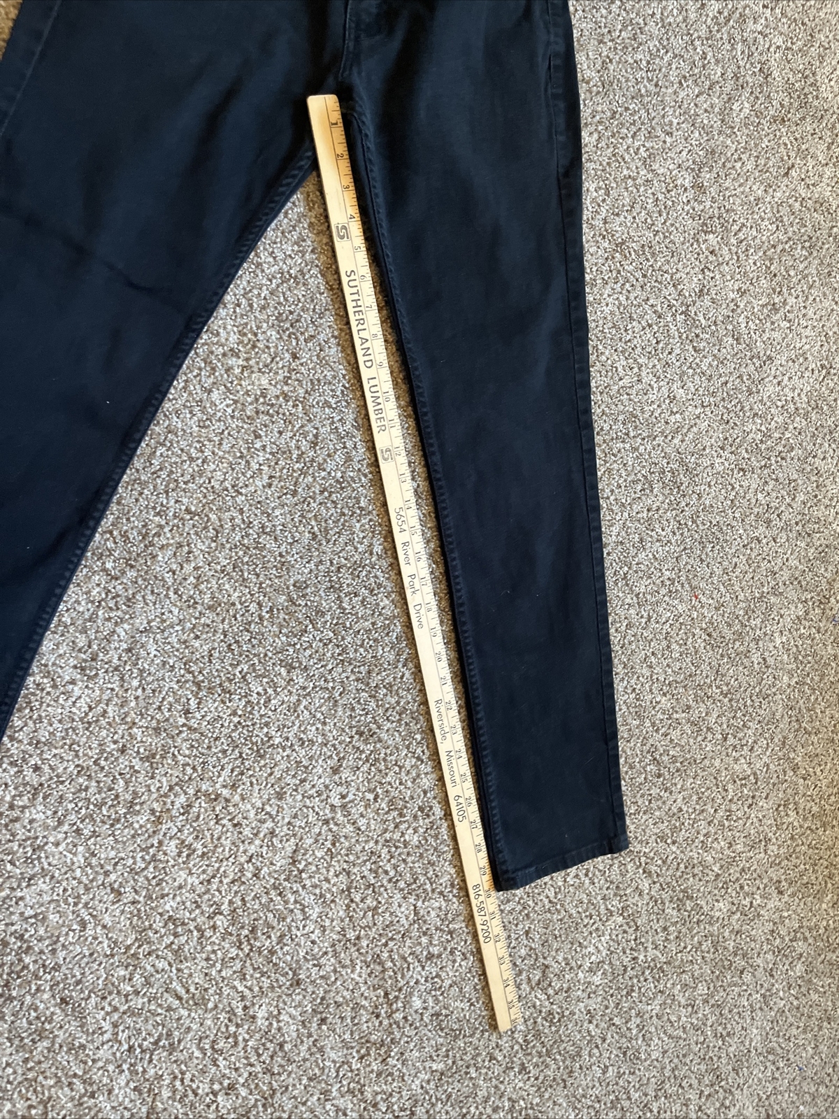 Levi's Signature Skinny Jeans Black Denim Women’s 29x32 Mid-Rise Actual 28 X 30 - View 8