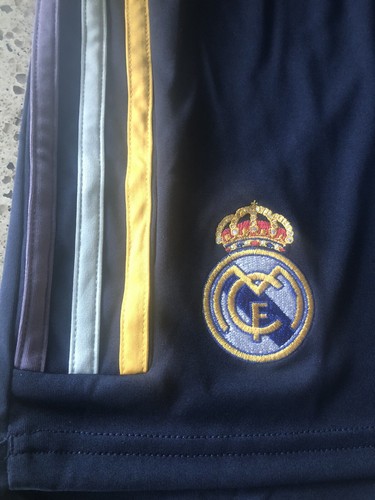 Real Madrid CF Adidas 23/24 Away Soccer Football Shorts NWT Spain 2XL XXL - Picture 2 of 5