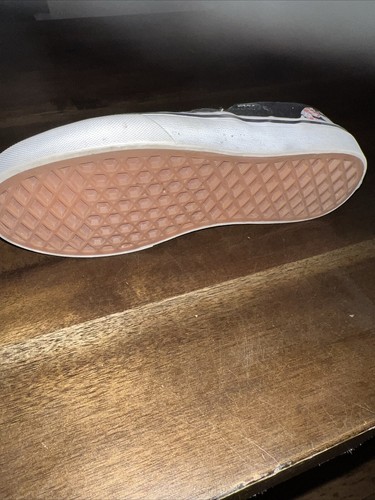 VANS Checkerboard Red Black White Hearts Slip On Sneakers Missy Women's Sz 3 - Picture 14 of 15