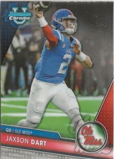 2023 Bowman Chrome University Jaxson Dart RC New York Giants (E)