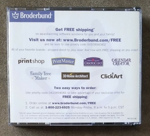 *Mint CDs* The Printshop Deluxe Version 20 By Broderbund Windows PC 4-Disc - Picture 4 of 5