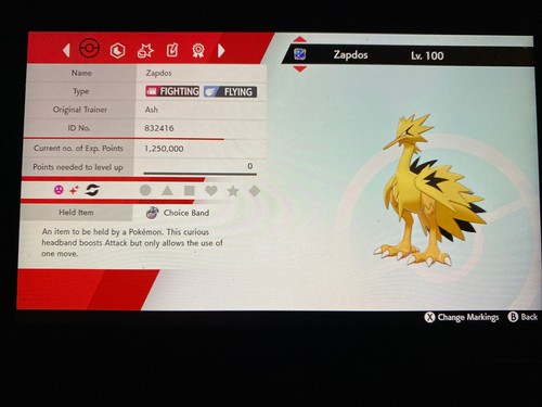 Pokemon Sword And Shield Shiny Galarian Zapdos 6IV Battle Ready Fast Delivery - Picture 2 of 6