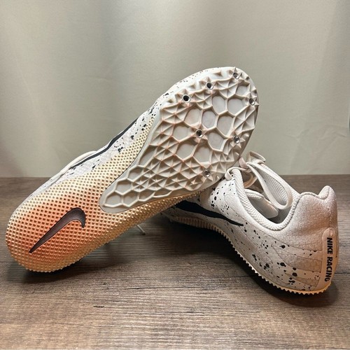 Nike Racing Zoom Rival 5 White and Black Speckled Men's Sprint Shoes Size 12 - Picture 5 of 6