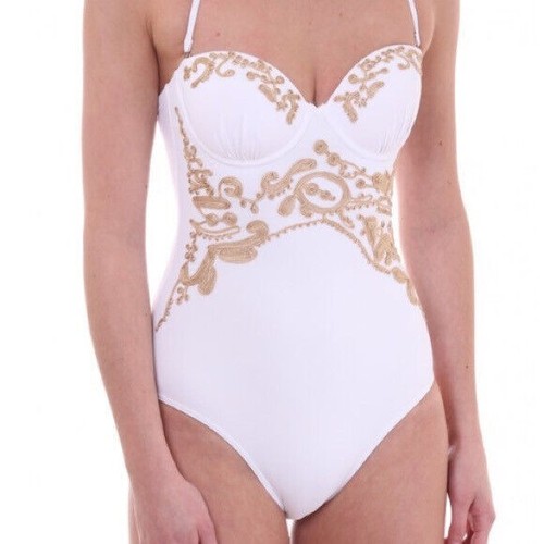TED BAKER cornelli halter strapless one piece bathing swim suit designer 34 A B - Picture 6 of 7