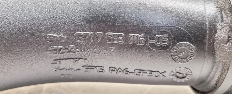 11-13 BMW X5 E70 TURBO MOTOR CARGA AIRE INTERCOOLER CONDUCTO ADMISIÓN BOTA Foto 4 de 4